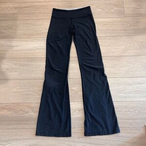 Lululemon Grey Y2K Groove Flare Low Rise Yoga Pants Women 4 Balletcore Sporty